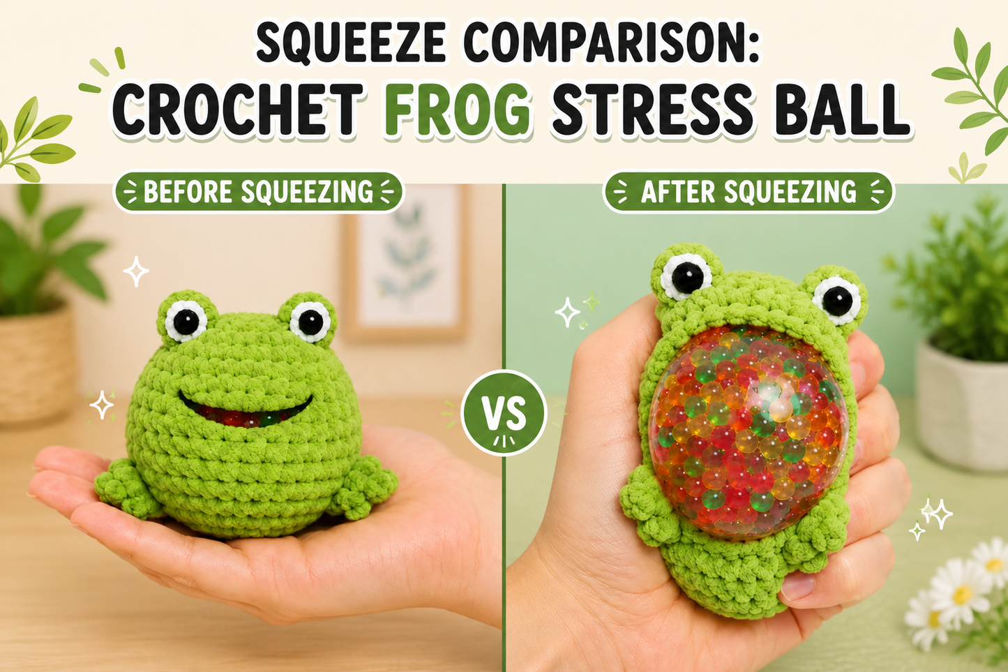 WoolyArtis™ | Crochet Animal Stress Ball Bundle | Crochet Hacky Sack Collection | Kawaii Amigurumi Fidget Toys | Handmade Sensory Stress Relief Gift Set