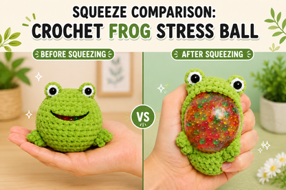WoolyArtis™ | Crochet Animal Stress Ball Bundle | Crochet Hacky Sack Collection | Kawaii Amigurumi Fidget Toys | Handmade Sensory Stress Relief Gift Set