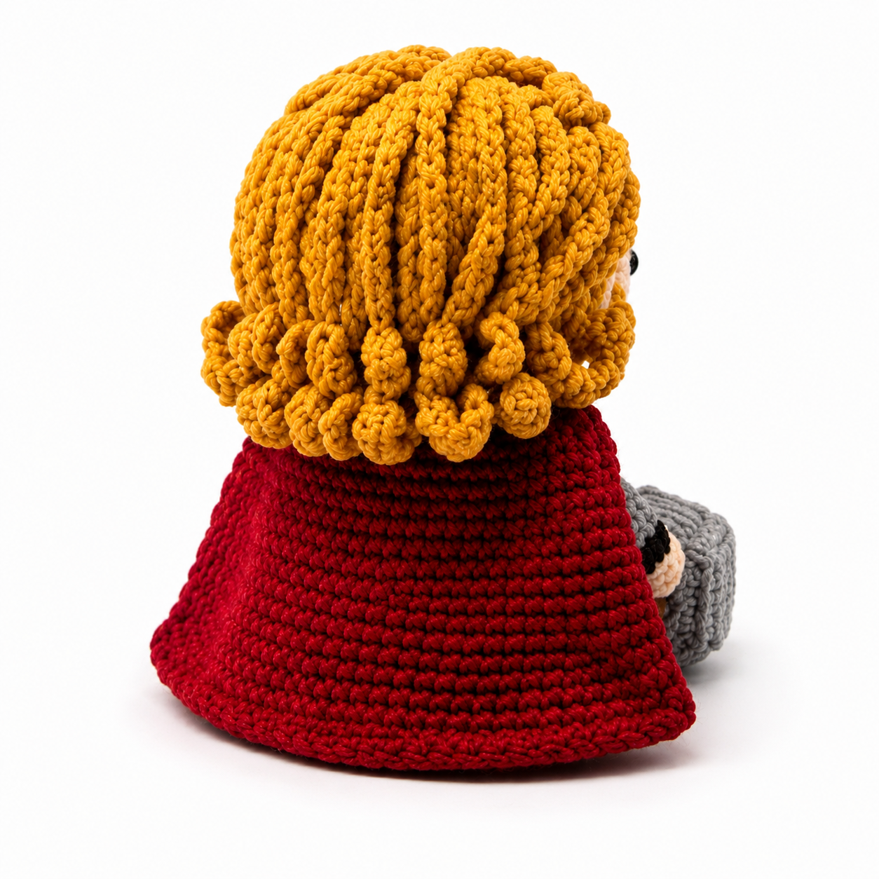 WoolyArtis™ | Thor Inspired Crochet Doll – Emotional Support Thor Plush – Handmade Crochet Hero Gift – Funny Desk Buddy – Amigurumi Collectible Decor