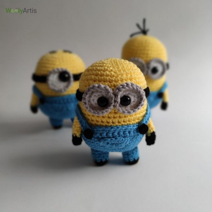 WoolyArtis™ - Crochet Minion Car Hanging - WoolyArtis