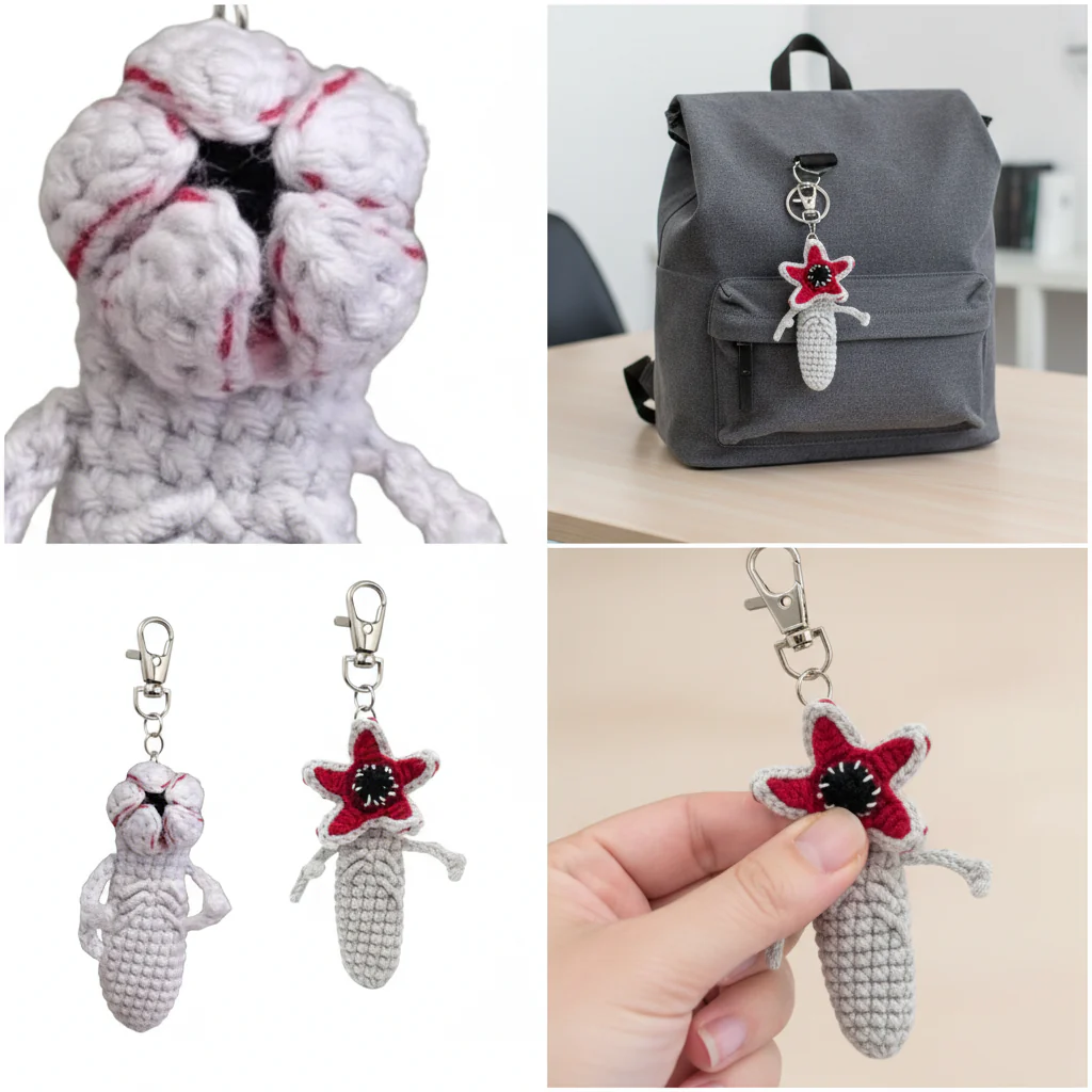 WoolyArtis™ - Demogorgon Fidget Keychain & Stress Relief Toy - WoolyArtis